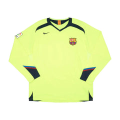2005-06 FC Barcelona 2a Equipación Manga Larga Jewel Jersey
