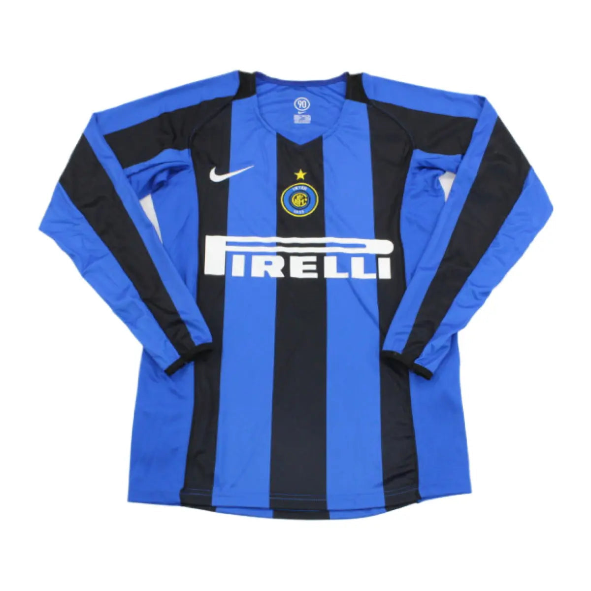 2004-05 FC Internazionale Milano 1a Equipación Manga Larga Jewel Jersey