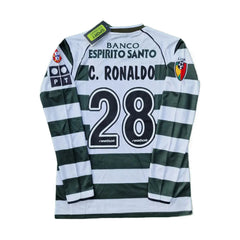 2002-03 Sporting CP 1a Equipación Manga Larga Jewel Jersey