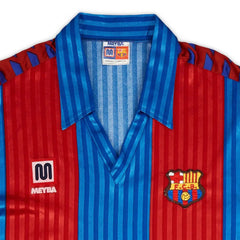 1991-92 FC Barcelona 1a Equipación Manga Larga Jewel Jersey