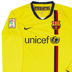 2008-09 FC Barcelona 2a Equipación Manga Larga Jewel Jersey