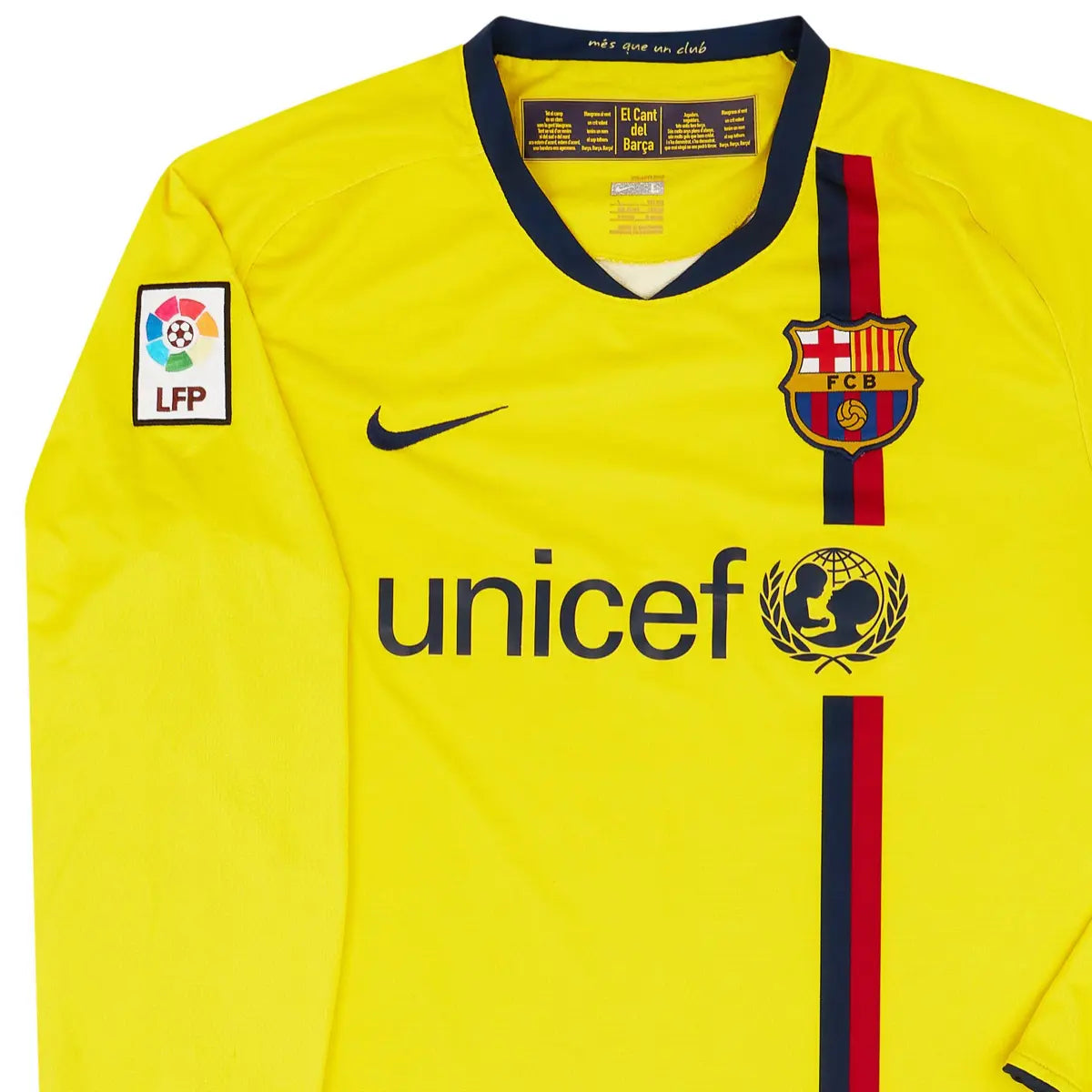 2008-09 FC Barcelona 2a Equipación Manga Larga Jewel Jersey