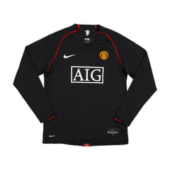 2007-08 Manchester United FC 2a Equipación Manga Larga Jewel Jersey