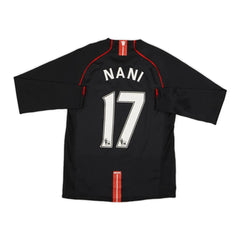 2007-08 Manchester United FC 2a Equipación Manga Larga Jewel Jersey