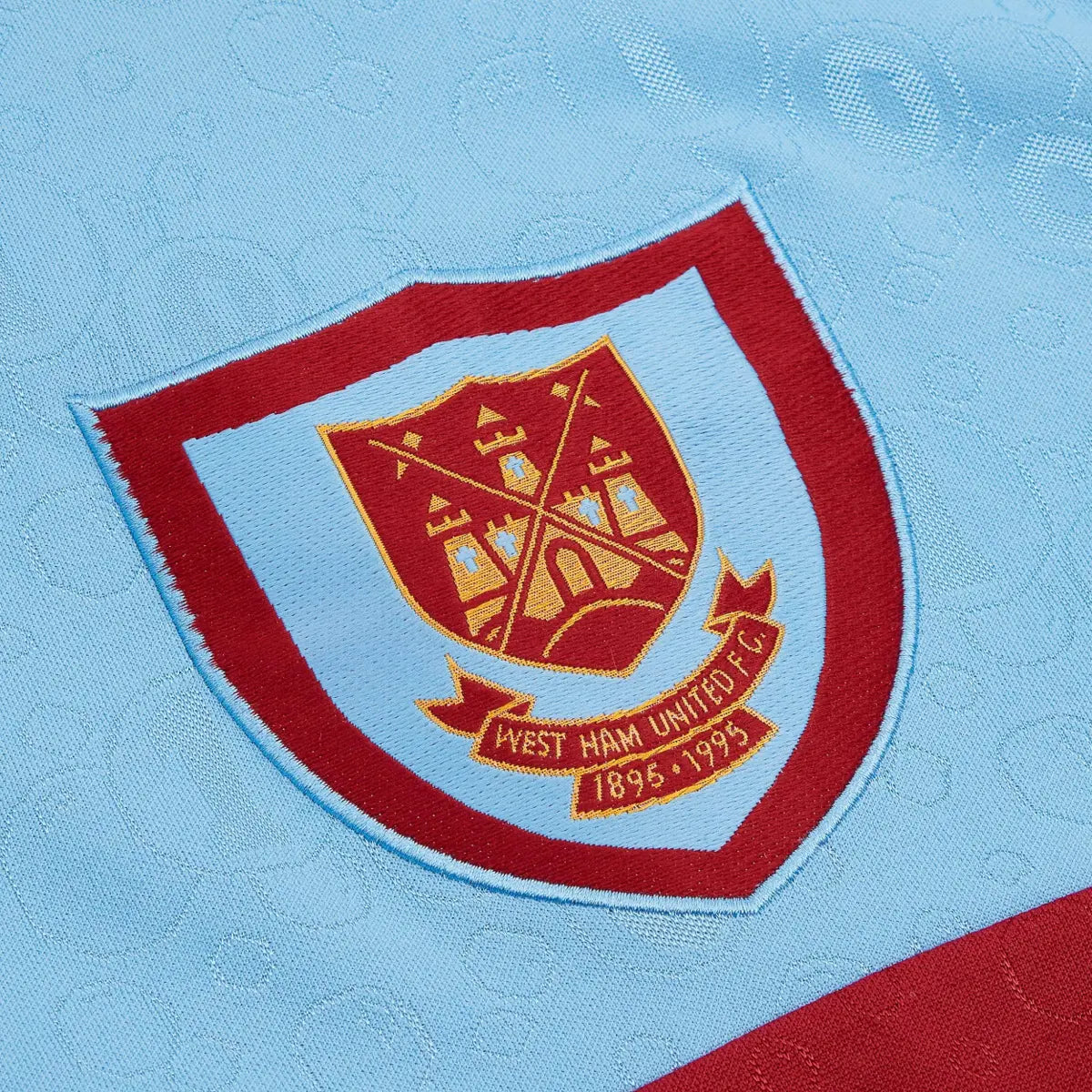 1995-97 West Ham United FC 2a Equipación Manga Larga Jewel Jersey