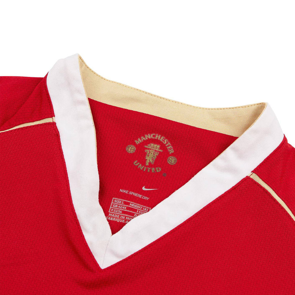 2006-07 Manchester United FC 1a Equipación Manga Larga Jewel Jersey