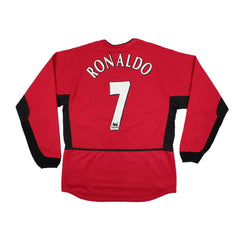 2002-04 Manchester United FC 1a Equipación Manga Larga Jewel Jersey