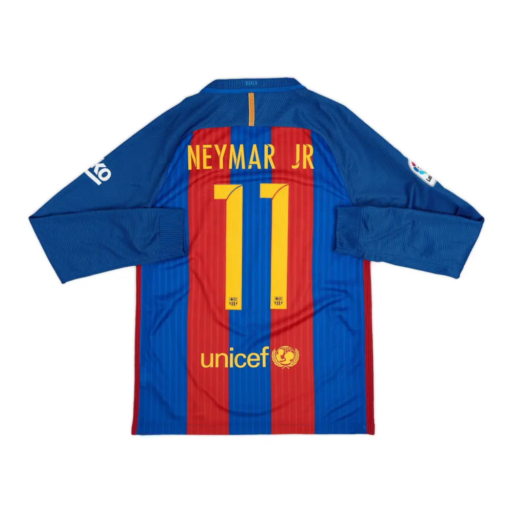 2016-17 FC Barcelona 1a Equipación Manga Larga Jewel Jersey