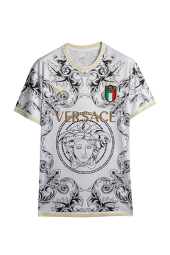 Italy "Versace" White Limited Jersey